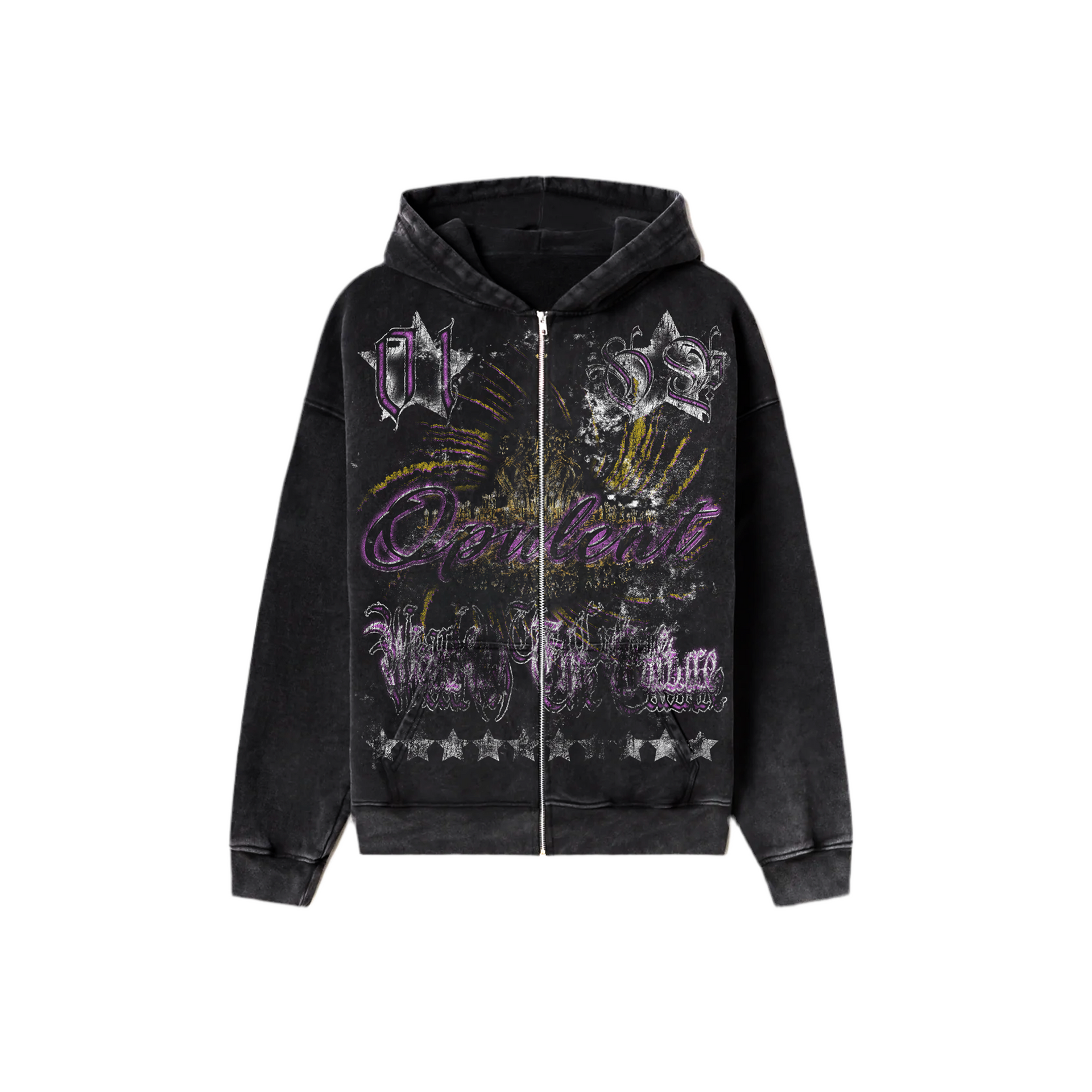 Opulent ‘StarPrint’ Zip-Up