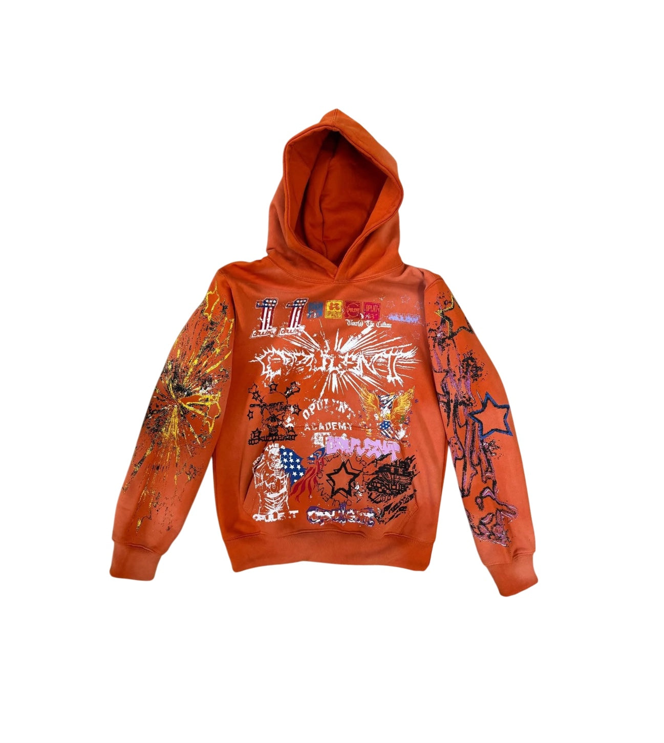 Opulent ‘Disarray’ Hoodie {Orange}